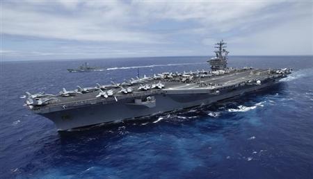 Tàu sân bay Mỹ “bắn cảnh cáo tàu Iran”