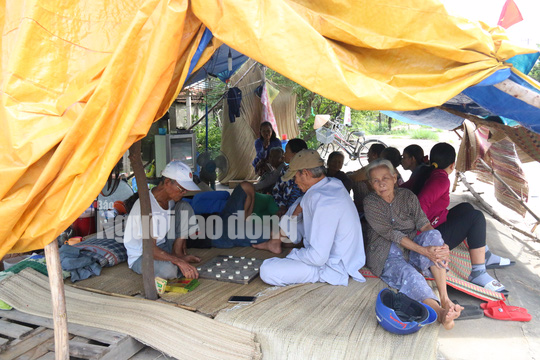 Nhiều cụ già dựng lều phản ứng nhà máy thép suốt 3 tháng trời - Ảnh 1.