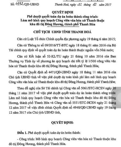 Thay quyết định quyết to&aacute;n dự &aacute;n tiền tỉ m&agrave; &ocirc;ng Ng&ocirc; Văn Tuấn đ&atilde; k&yacute; - Ảnh 2.