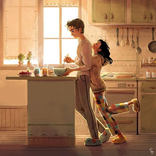 Bộ tranh: T&igrave;nh y&ecirc;u đến từ những điều nhỏ nhặt nhất - Ảnh 1.