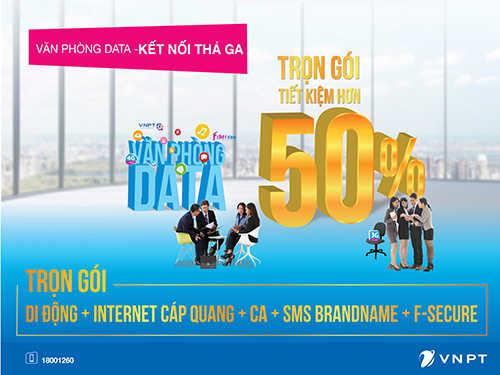 VNPT ra mắt gói cước Văn phòng Data, giúp doanh nghiệp tiết kiệm 50% chi phí