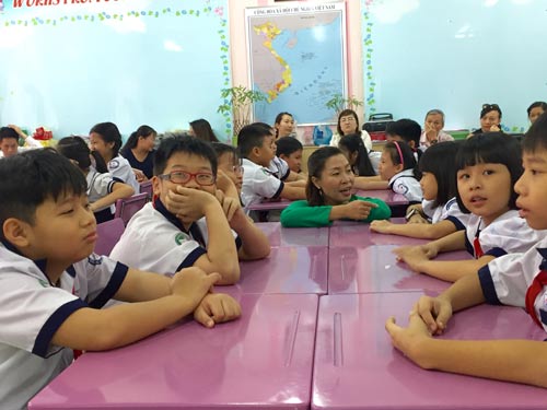Hào hứng giờ học có phụ huynh tham dự