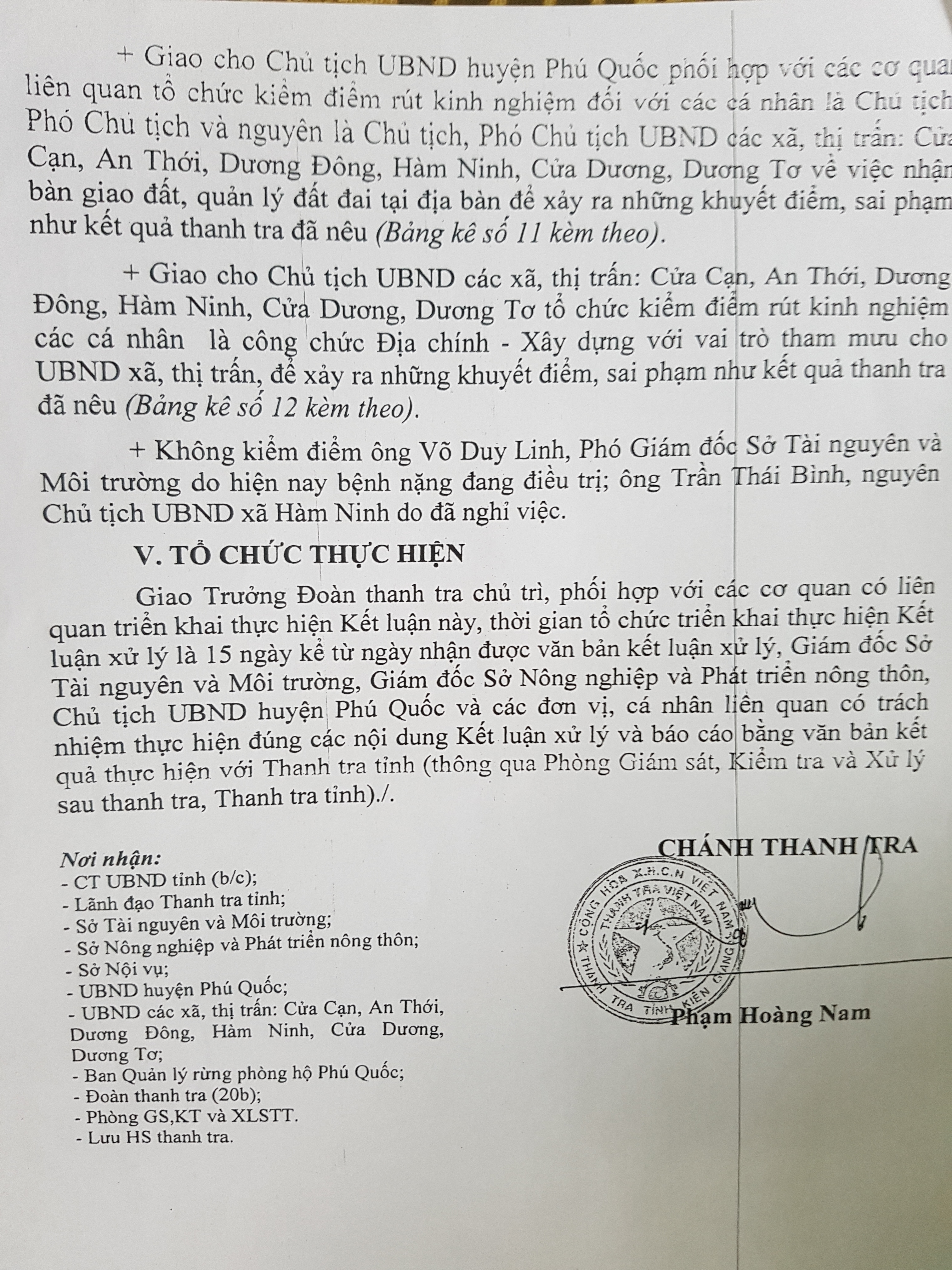 Kiến nghị kiểm điểm Chủ tịch huyện Phú Quốc - Ảnh 1.