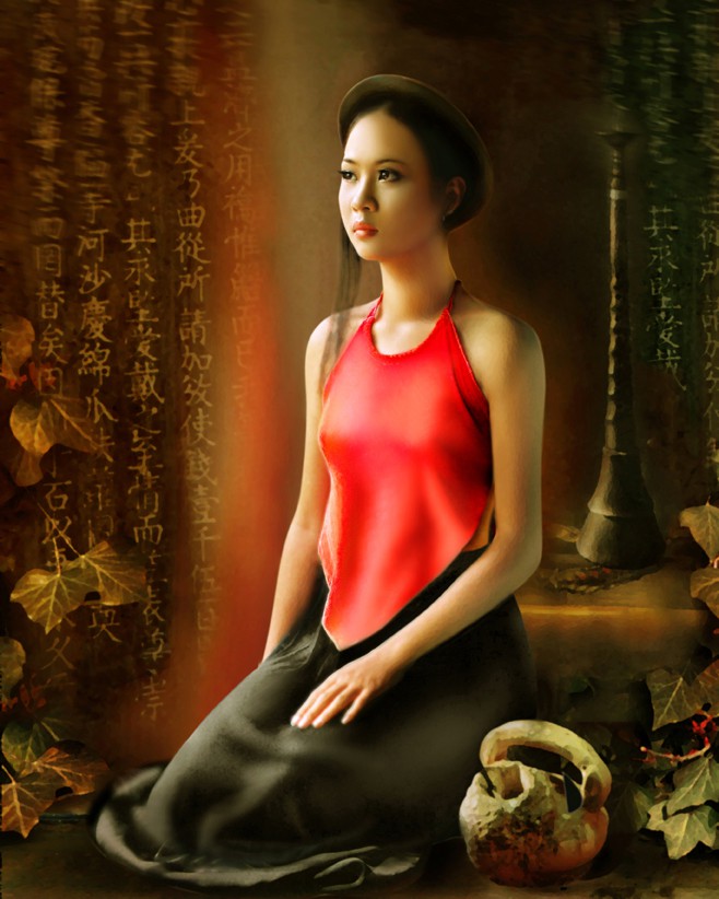 Ngắm ảnh lưng trần &aacute;o yếm của Dzũng Art - Ảnh 6.