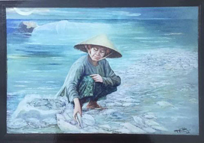 Họp b&aacute;o về kỷ luật t&aacute;c giả bức tranh Biển chết - Ảnh 1.