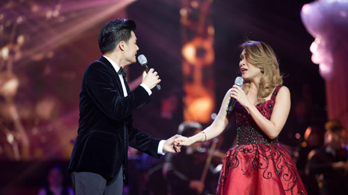 Một tiết mục biểu diễn của ca sĩ Quang Dũng trong live show “Giấc mơ mang tên mình” Ảnh: Đại Ngô