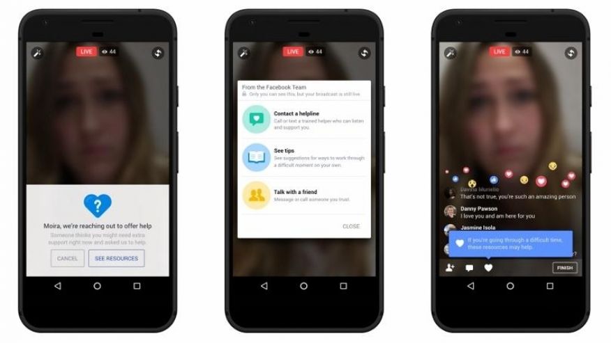 Facebook thêm tính năng hạn chế tình trạng tự tử