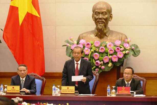 Ph&oacute; Thủ tướng Thường trực Trương H&ograve;a B&igrave;nh chủ tr&igrave; Hội nghị trực tuyến to&agrave;n quốc tổng kết năm an to&agrave;n giao th&ocirc;ng