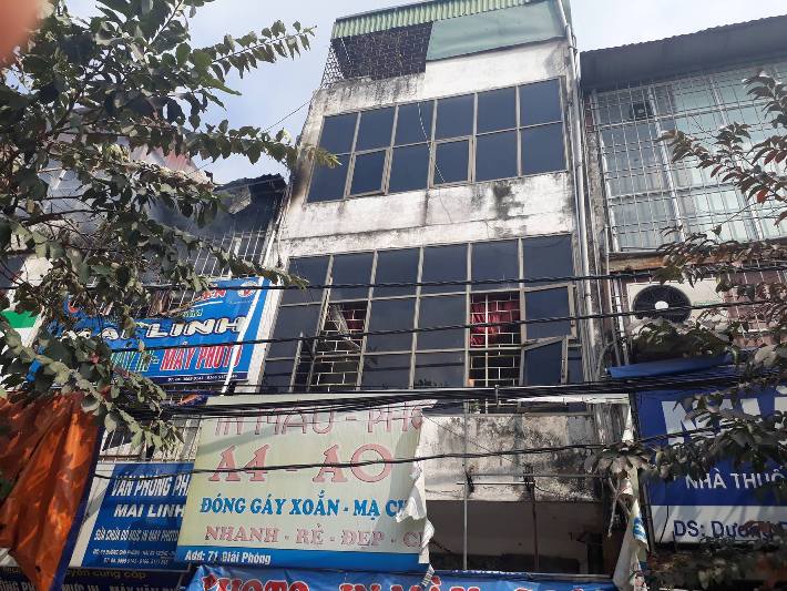 Ngôi nhà xảy ra vụ cháy