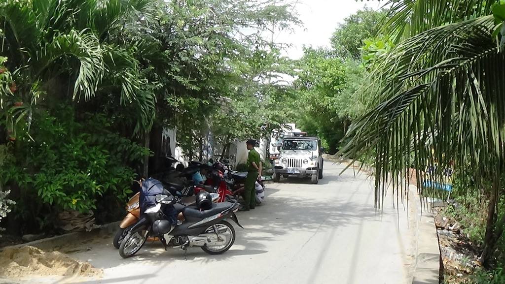 Hiện trường nơi người đàn ông chết bất thường