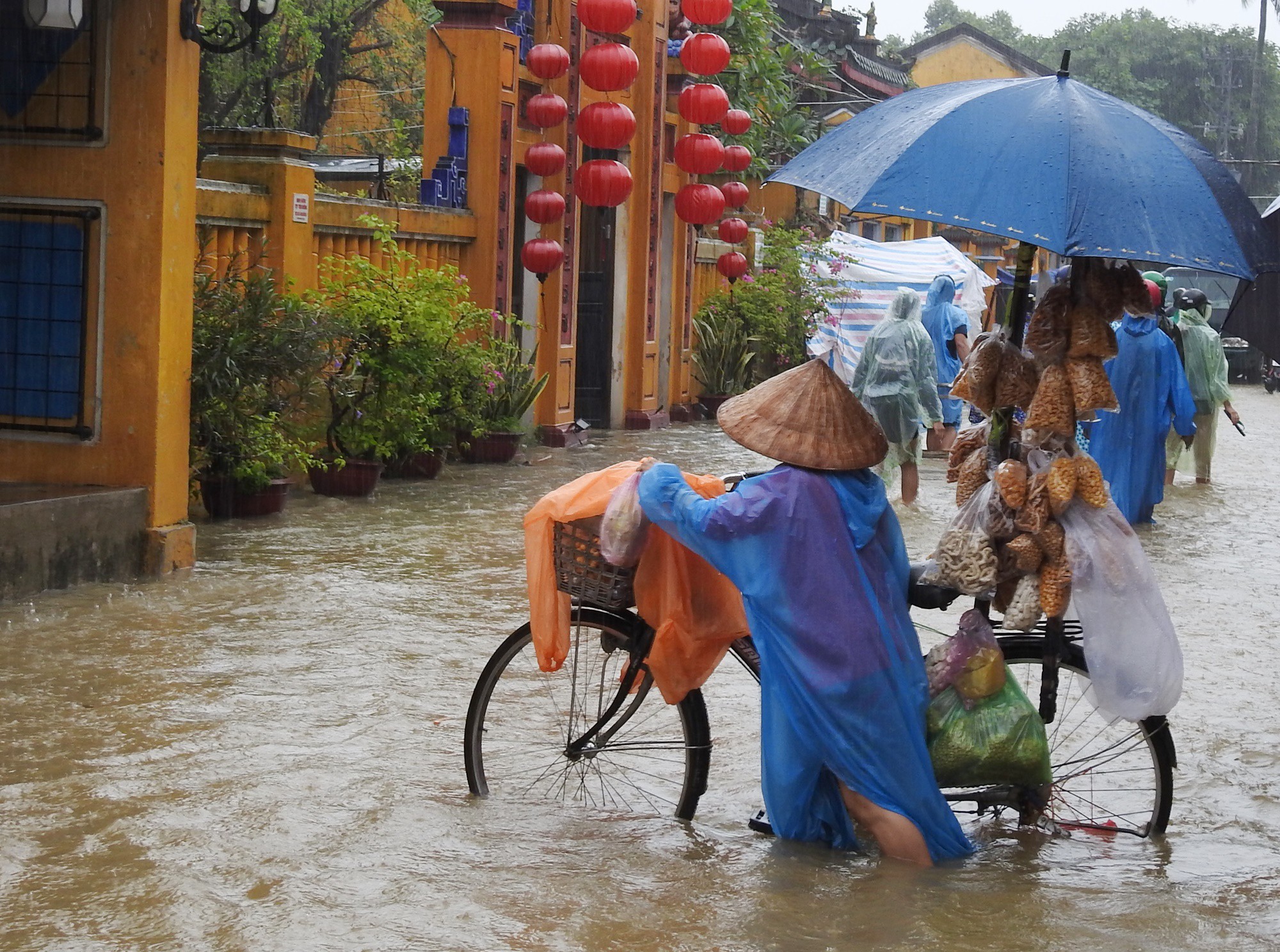 Lũ vượt báo động III, Hội An chìm trong biển nước - Ảnh 14.