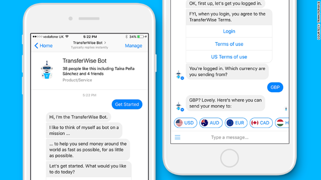 Chuyển tiền quốc tế qua Facebook