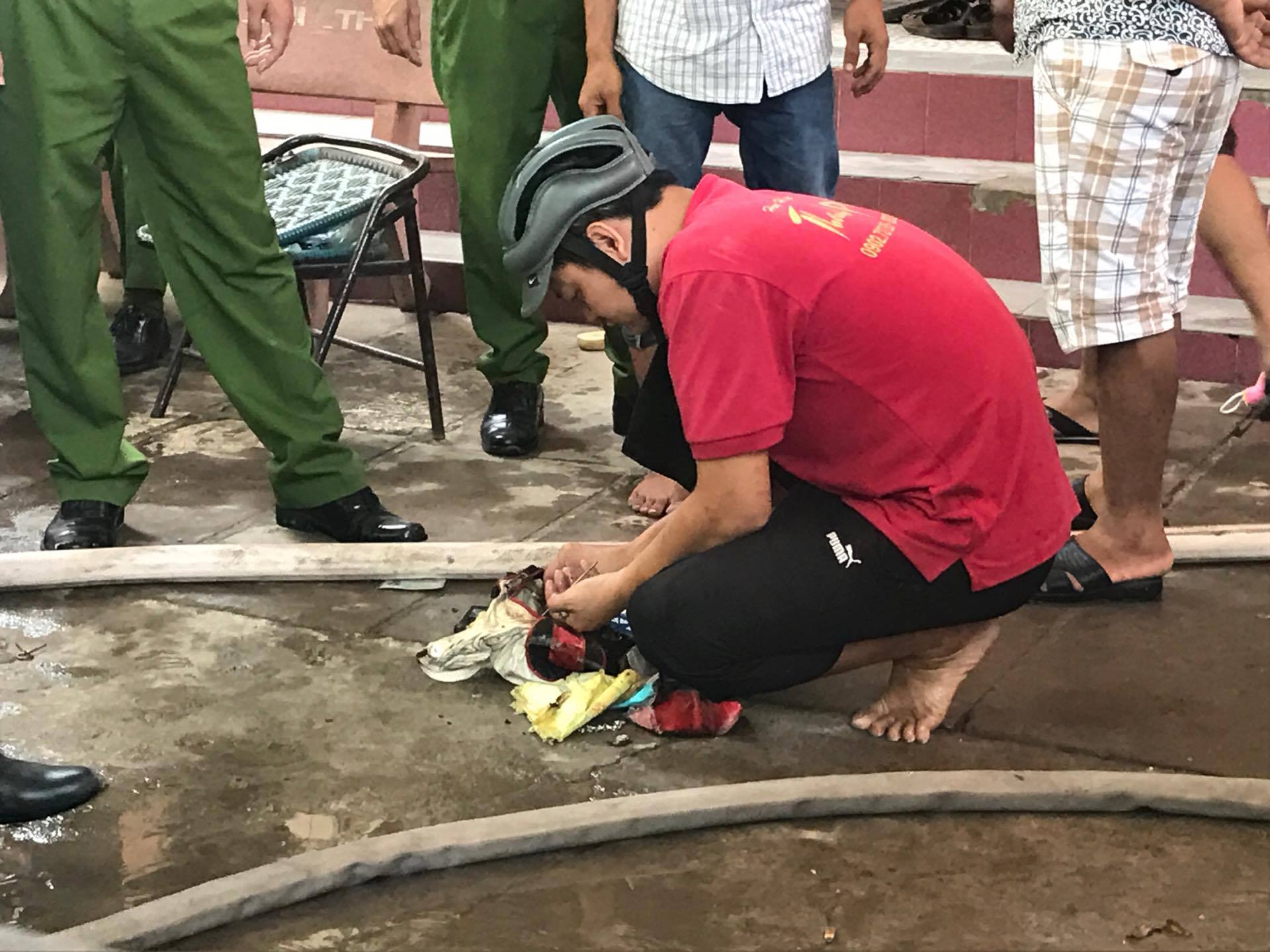 Vật dụng của chị Nguyễn Thị Thủy được tìm thấy