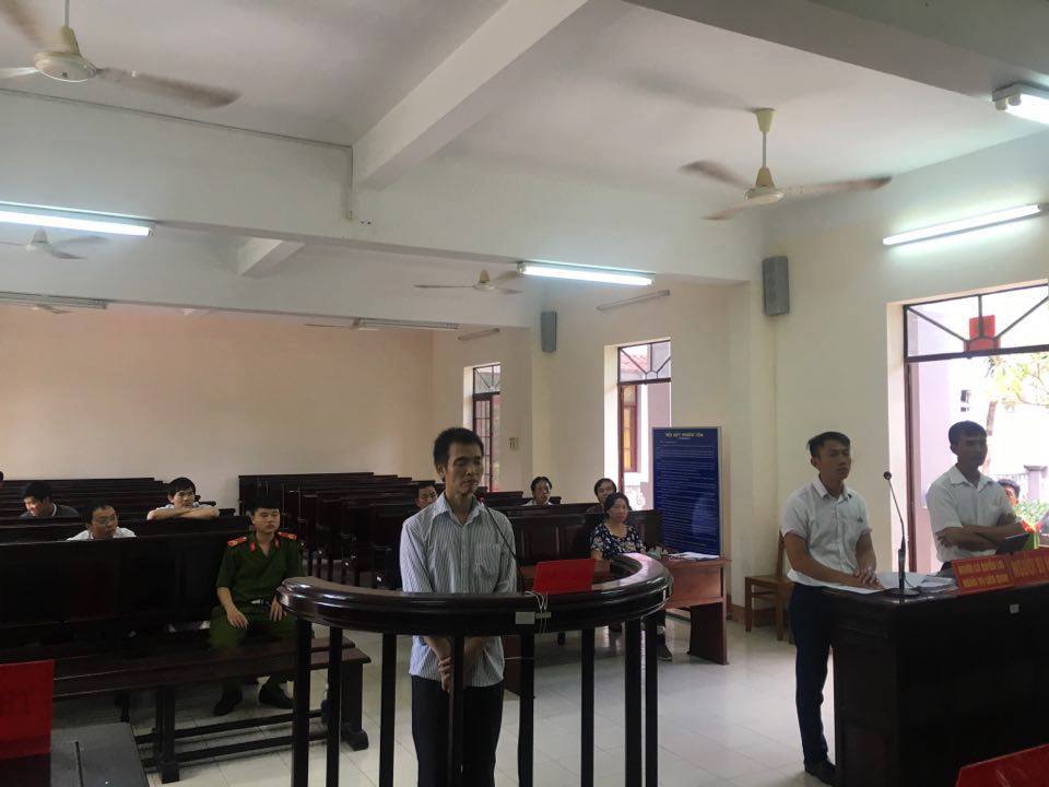 Lê Đình Nghị tại phiên xét xử sơ thẩm
