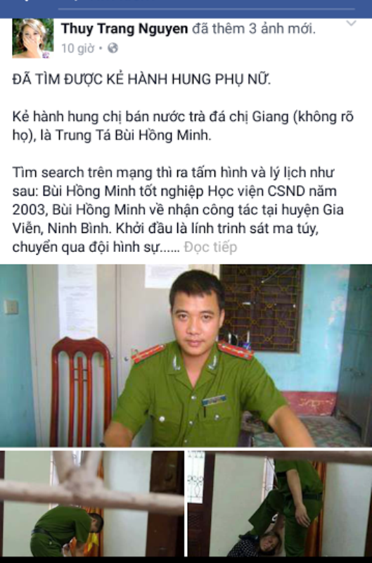 "Bác" thông tin vu khống Phó công an huyện đánh người