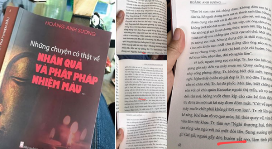 Bất ngờ cuốn sách bìa Phật pháp, ruột dâm ô - Ảnh 2.