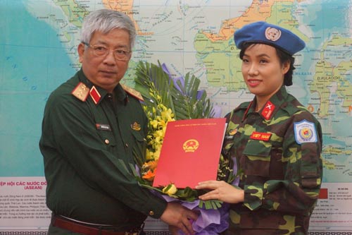 Nữ sĩ quan đầu tiên làm nhiệm vụ gìn giữ hòa bình LHQ