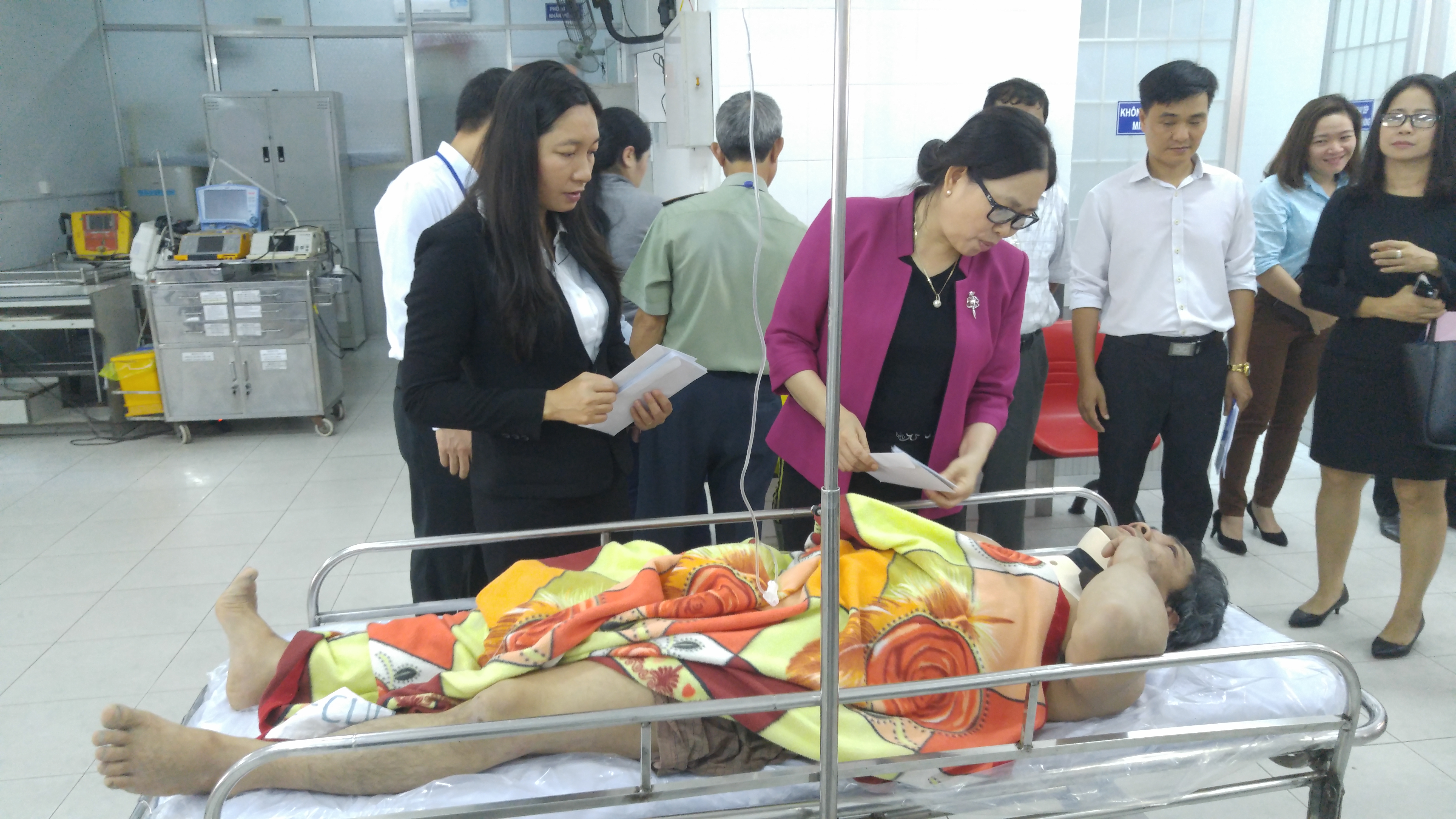 Cơ quan chức năng tỉnh Bà Rịa-Vũng Tàu thăm hỏi, động viên các nạn nhân