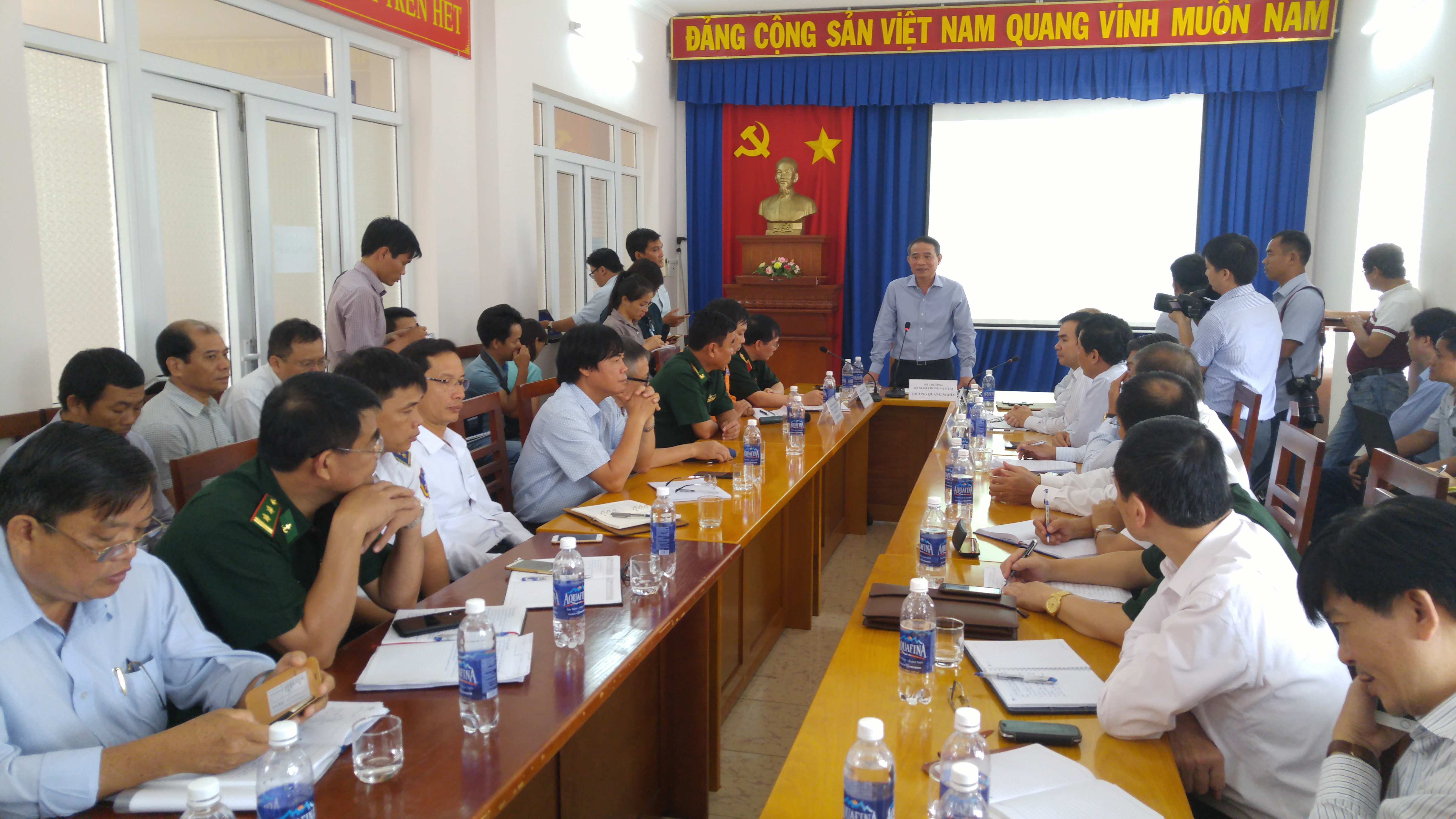 Bộ trưởng Bộ GTVT làm việc tại Trung tâm tìm kiếm cứu nạn hàng hải khu vực 3