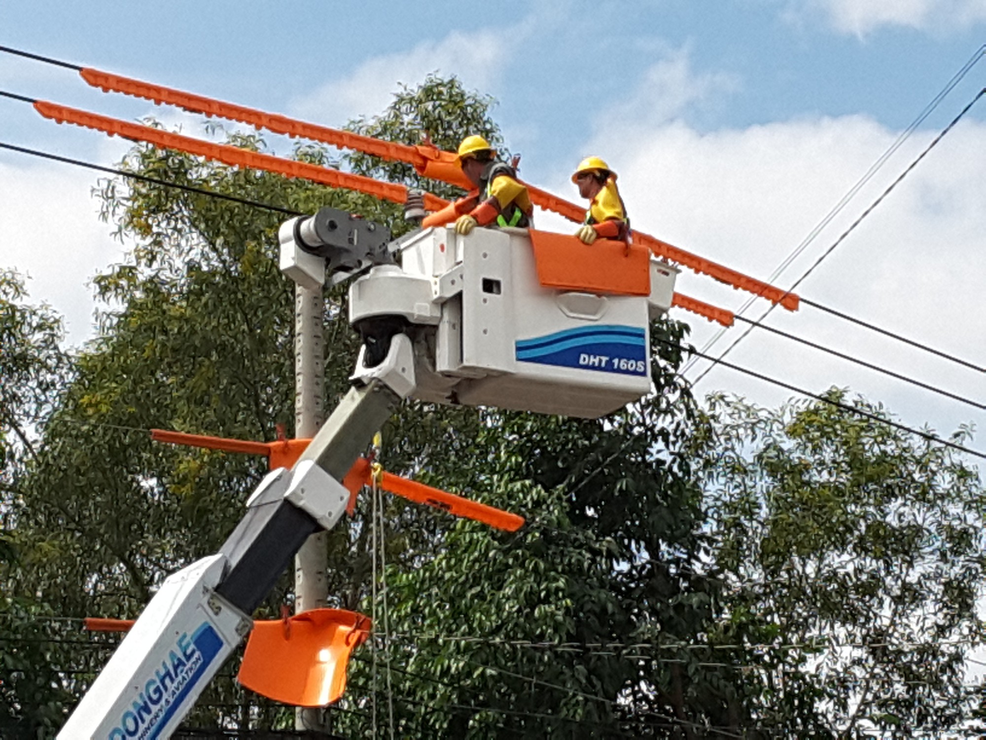 Điện lực miền Nam ra mắt nhiều đội thi c&ocirc;ng sửa chữa điện Hotline - Ảnh 4.
