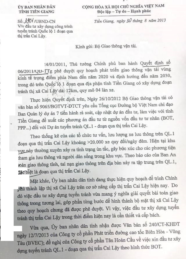 Vụ BOT Cai Lậy: Cãi chày cãi cối đến bao giờ? - Ảnh 1.