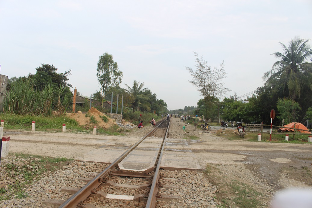 Đoạn đường giao xảy ra tai nạn. Ảnh: CHI MAI