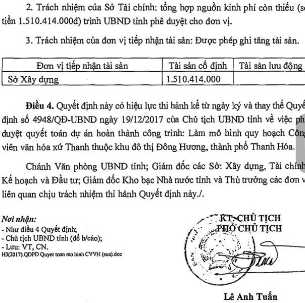Thay quyết định quyết to&aacute;n dự &aacute;n tiền tỉ m&agrave; &ocirc;ng Ng&ocirc; Văn Tuấn đ&atilde; k&yacute; - Ảnh 3.