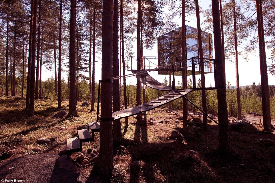 
Kh&aacute;ch sạn Treehotel, g&acirc;y ấn tượng mạnh với nh&agrave; c&acirc;y. Ảnh: Polly Brown
