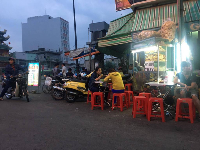 Một qu&aacute;n chay tại phố ẩm thực chay quận 6.