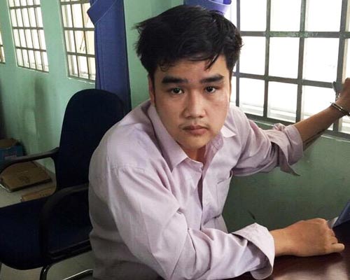 Thái Hoàng Vũ tại cơ quan công an