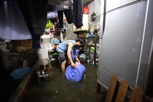 Cống ngăn triều hư, khu dân cư bị ngập
