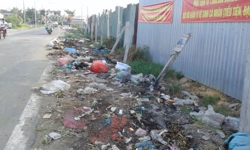Bãi rác dưới biển cấm
