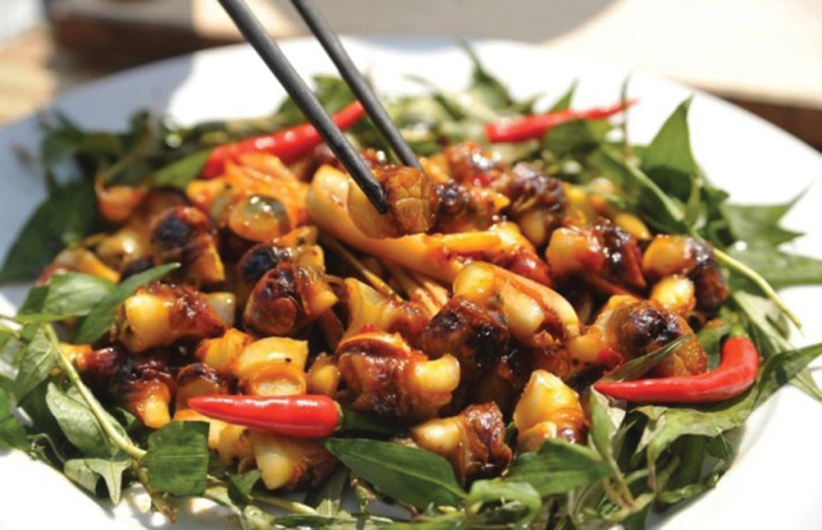 Món ốc của chị