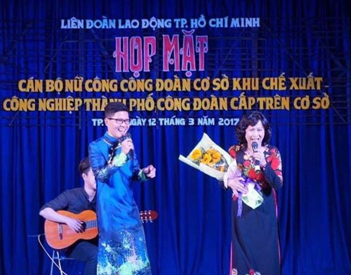 MC Nguyễn Mai Huy của LĐLĐ TP HCM