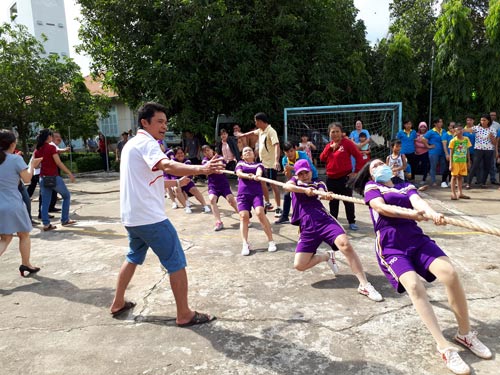 40 đơn vị tham gia hội thao