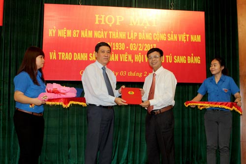 Giới thiệu 614 đoàn viên, hội viên ưu tú cho Đảng