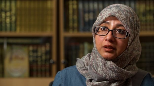 Cô Khola Hasan, thành viên của Hội đồng Hồi giáo Sharia. Ảnh: BBC