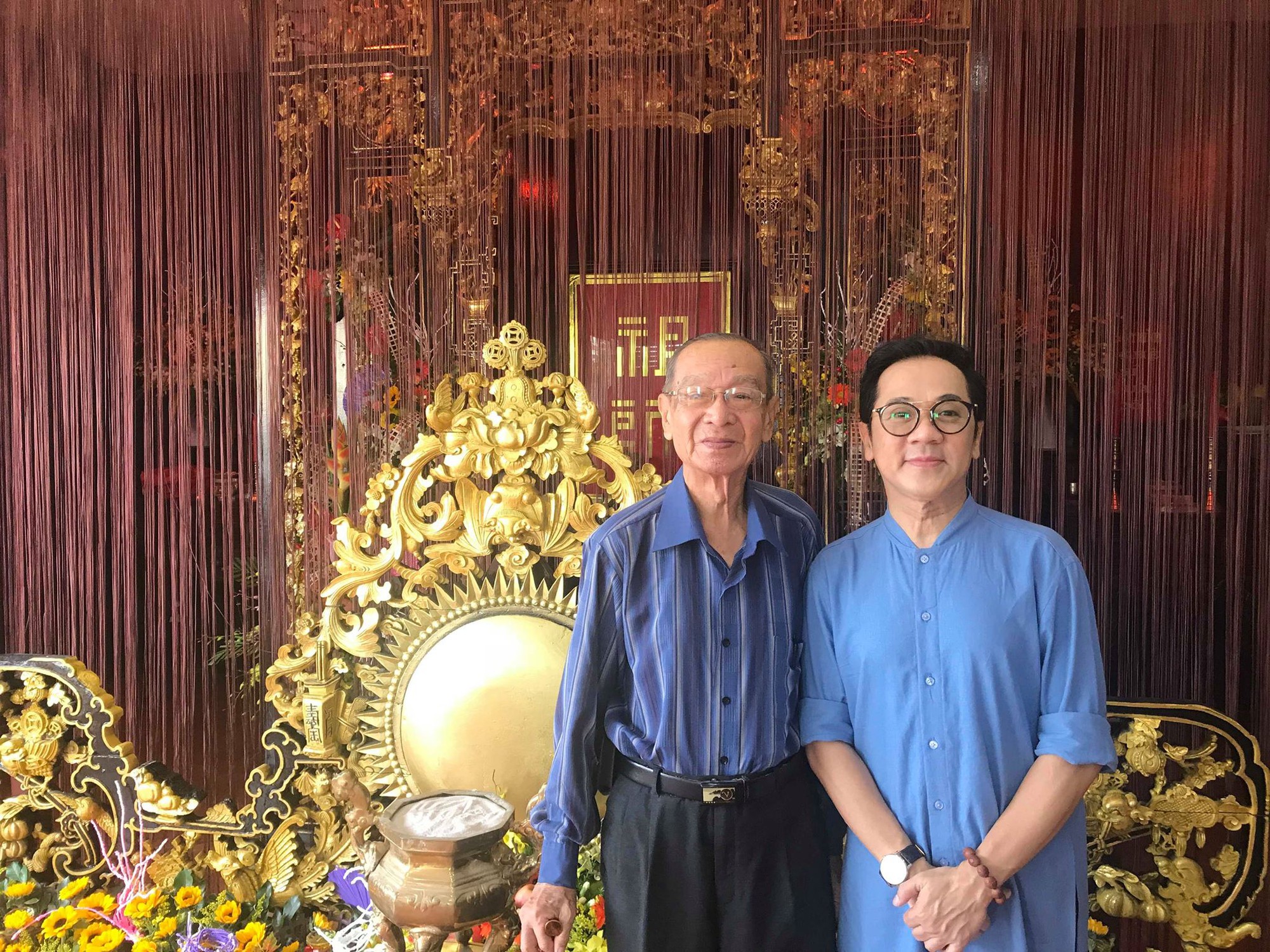 An vị bàn thờ Tổ sân khấu tại ngôi nhà sau tu sửa hơn 800 triệu đồng