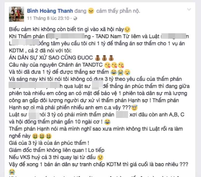Luật sư: Không "chạy án", chỉ nhận thù lao 500 triệu đồng
