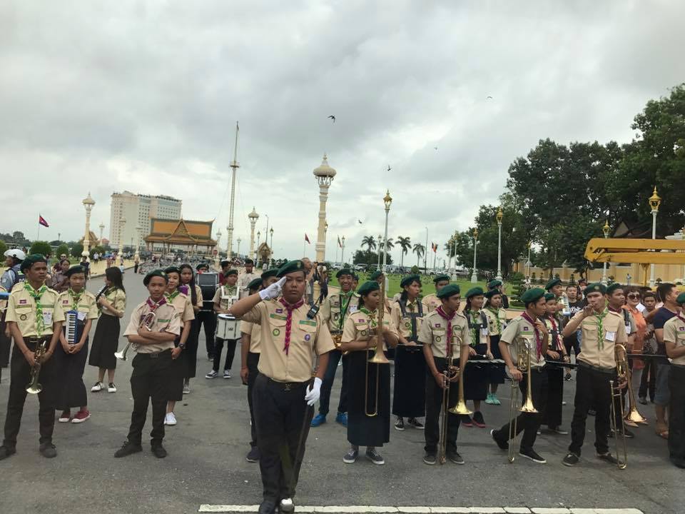 Trang trọng lễ đ&oacute;n Tổng B&iacute; thư tại Ho&agrave;ng cung Campuchia - Ảnh 11.