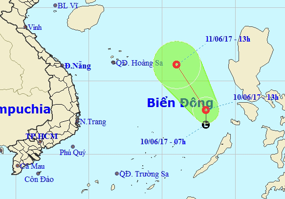 &Aacute;p thấp nhiệt đới g&acirc;y mưa d&ocirc;ng mạnh tr&ecirc;n v&ugrave;ng biển ph&iacute;a Nam - Ảnh 1.