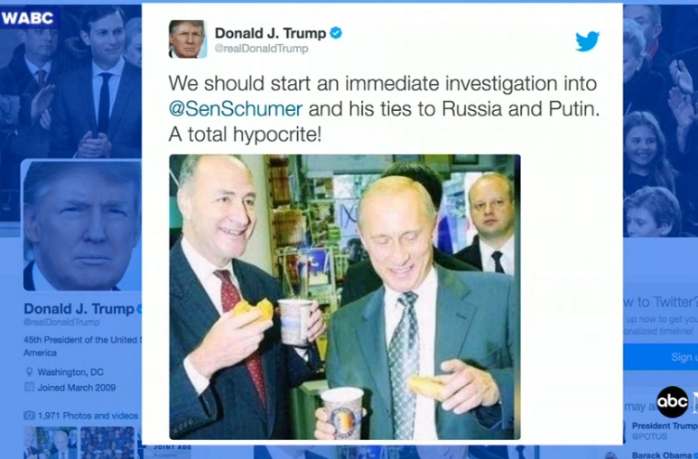 Ông Trump tố ngược lãnh đạo phe Dân chủ từng liên hệ với Nga