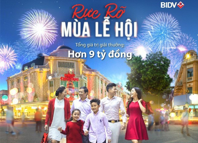 BIDV tặng 9 tỉ đồng cho khách hàng thẻ