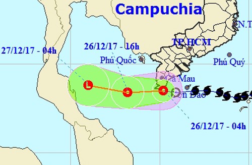 Bão số 16 (bão Tembin) tan ở phía Nam Cà Mau - Ảnh 3.