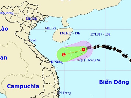 Bão số 13 bất ngờ suy yếu, có thể tan trên biển