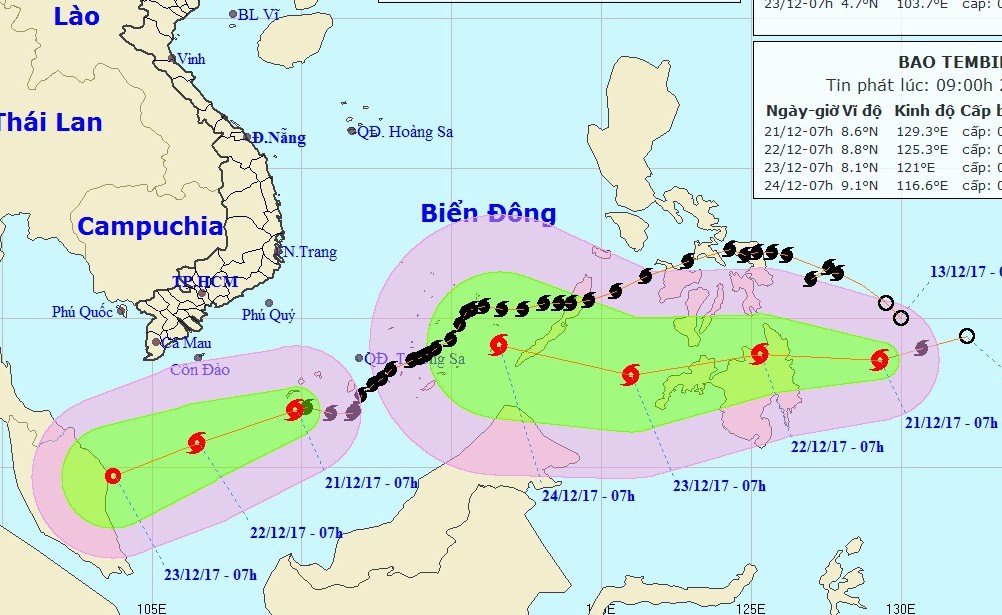 Bão số 15 chưa tan, lại xuất hiện bão mới gần Biển Đông - Ảnh 1.