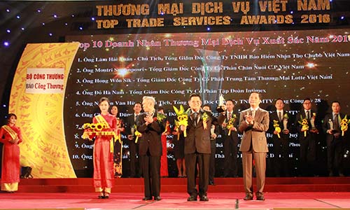 C.P. Việt Nam thắng lớn tại Giải thưởng Thương mại Dịch vụ Việt Nam 2016