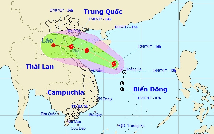 Bão số 2 giật cấp 10 trực chỉ Nam Định-Hà Tĩnh - Ảnh 1.