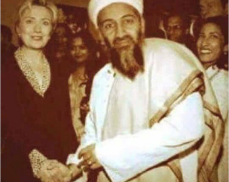 Thực hư bức ảnh bà Clinton bắt tay Osama bin Laden