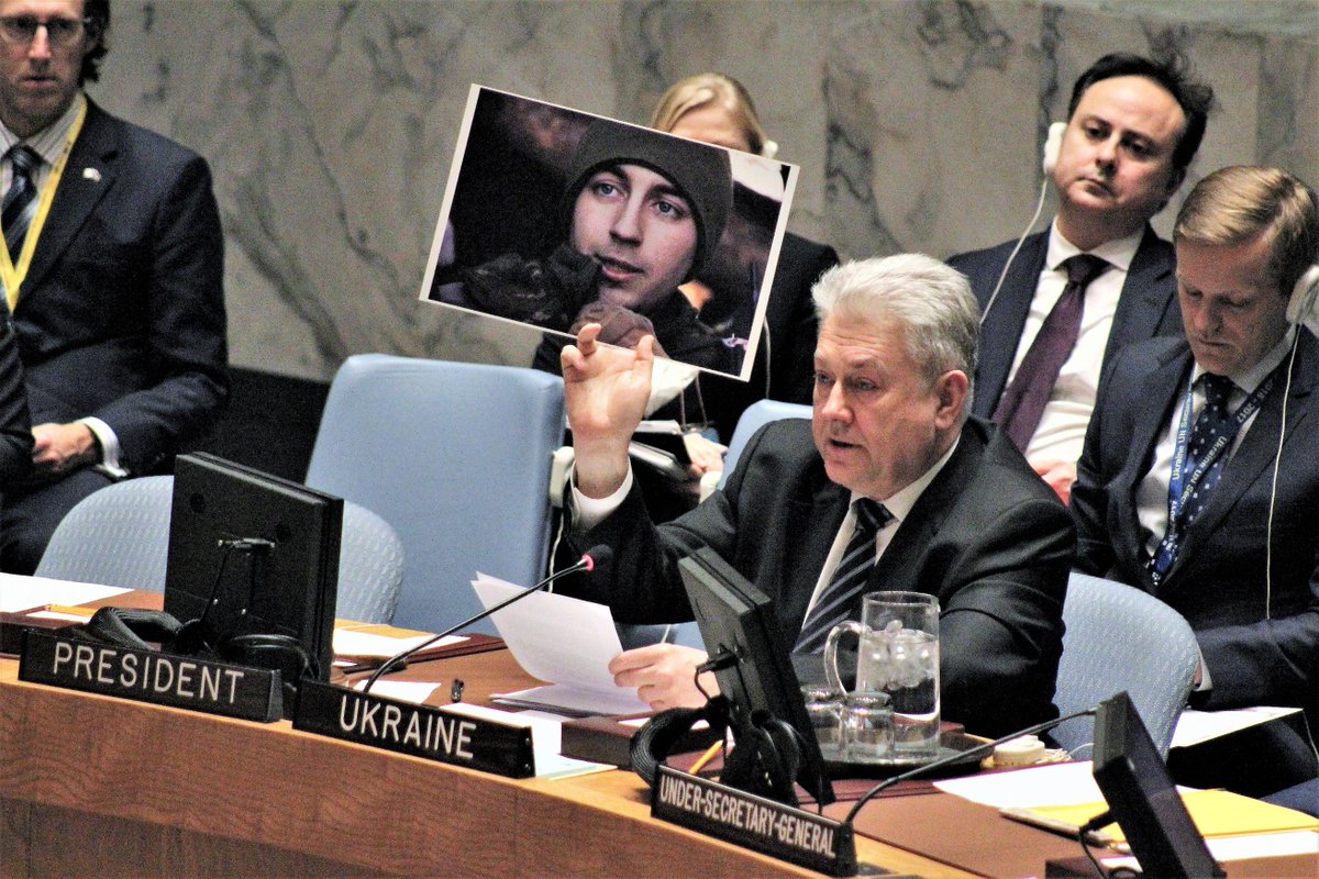Đại sứ Ukraine tại LHQ, ông Volodymyr Yelchenko. Ảnh: Twitter